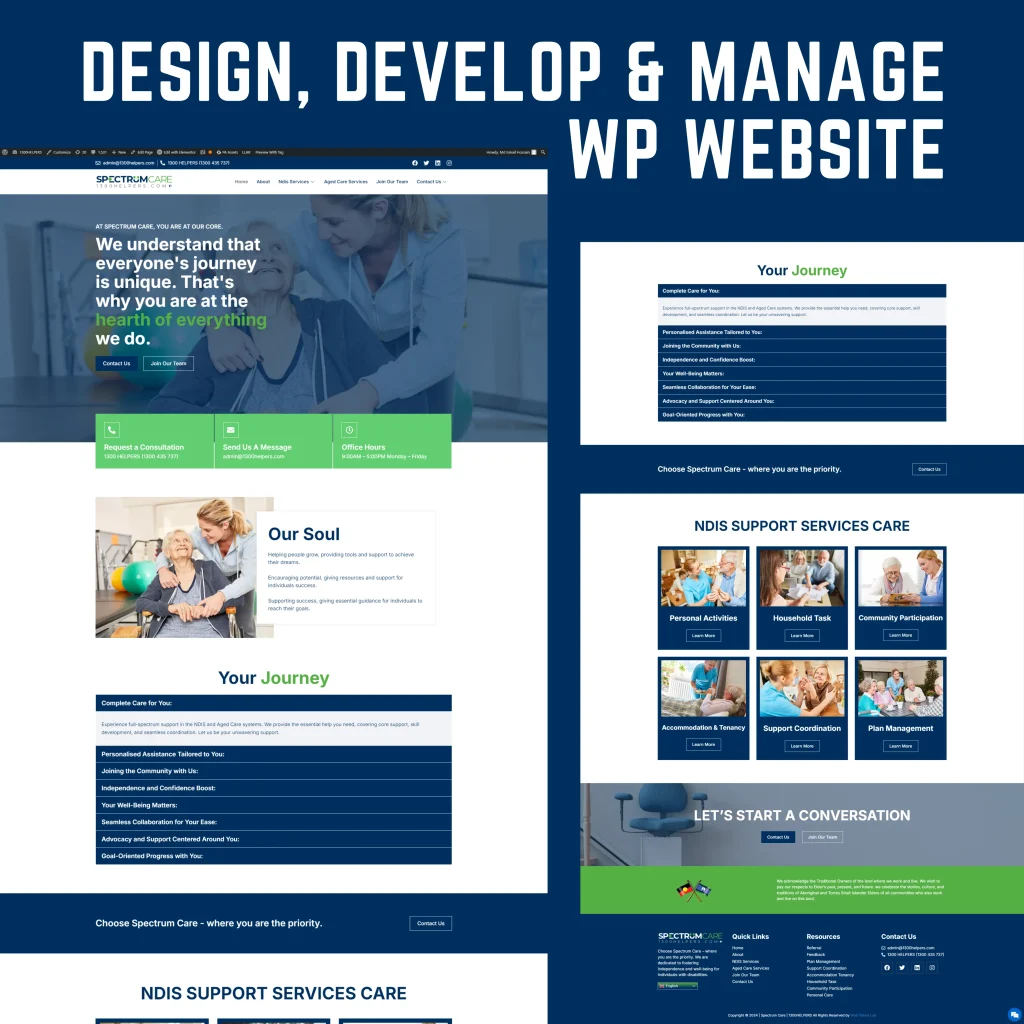 Design, Develop & Manage WP Website