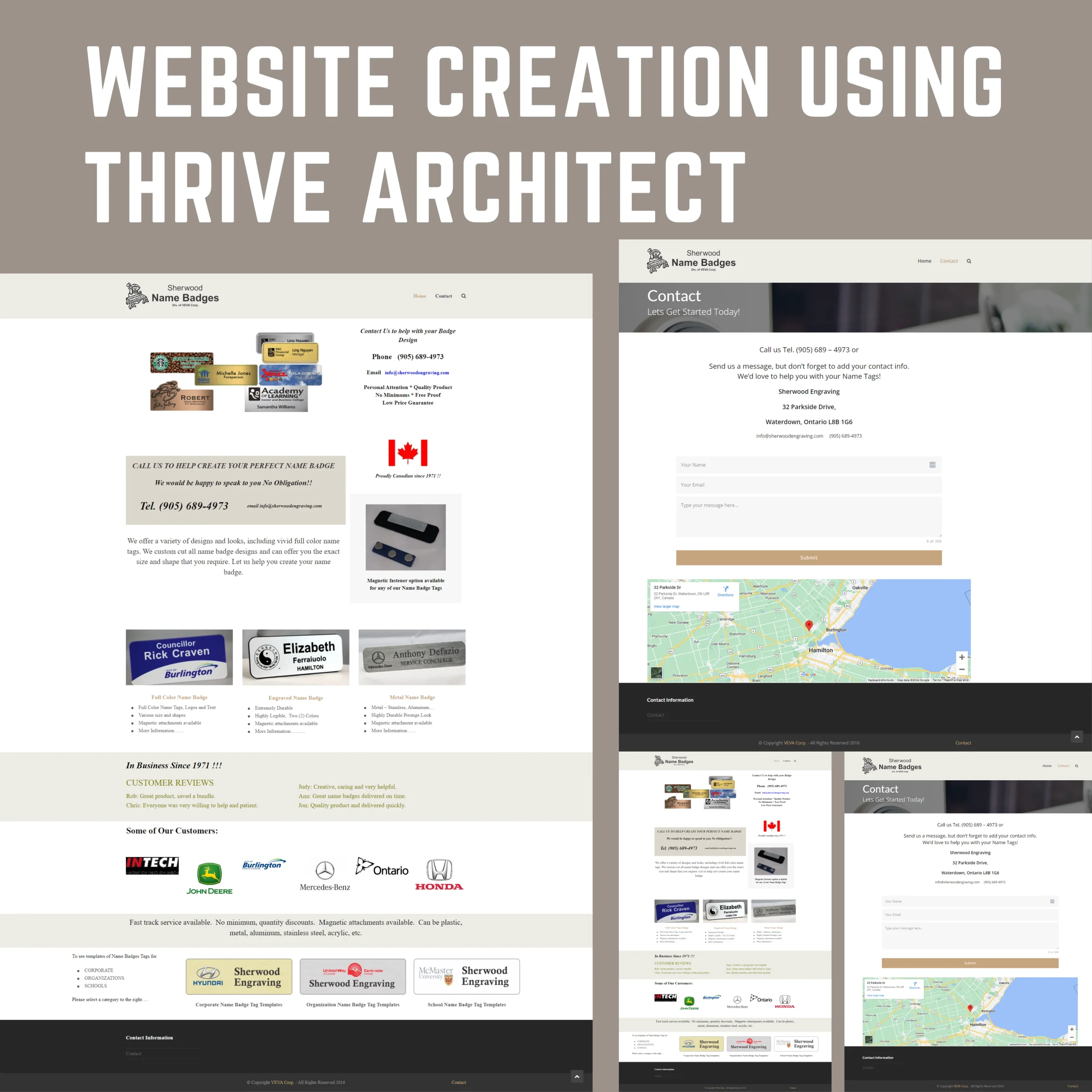 Website Creation using Thrive Architect