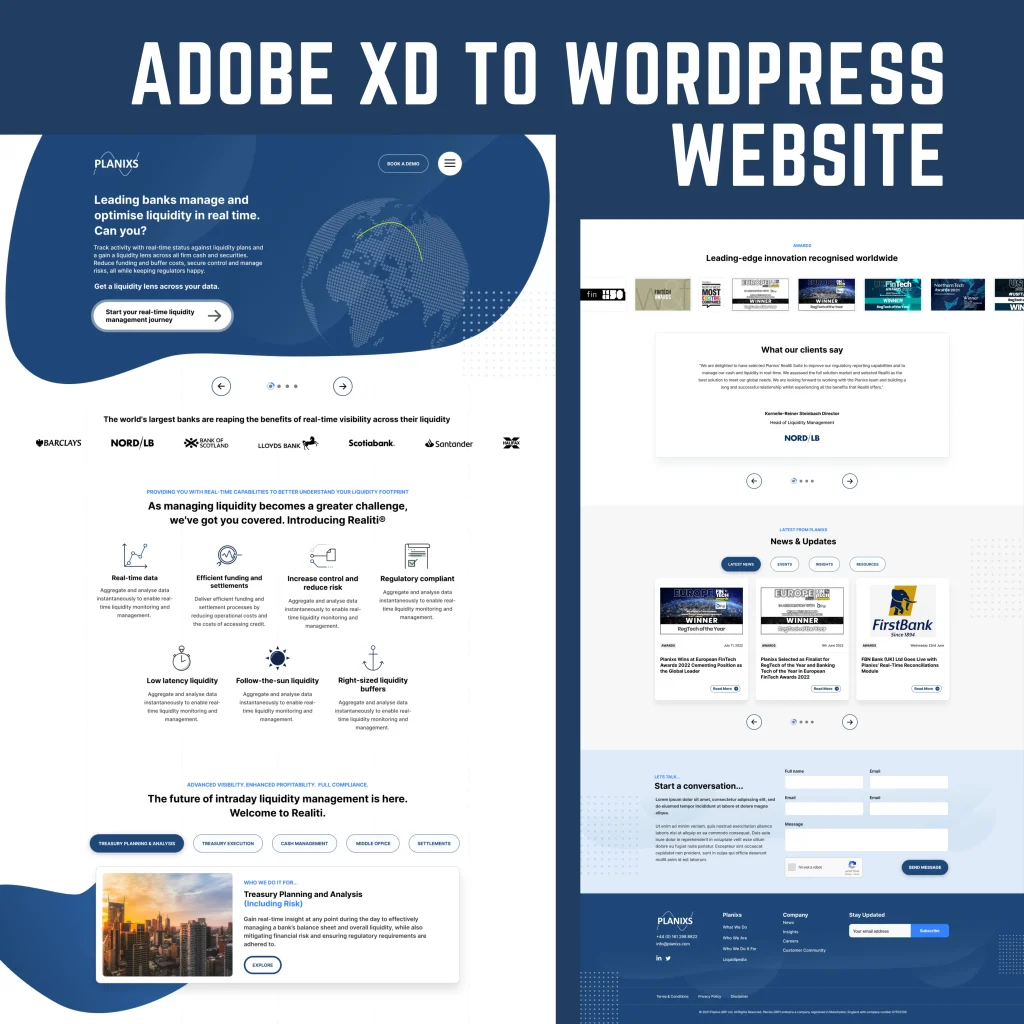 Adobe XD to WordPress Website