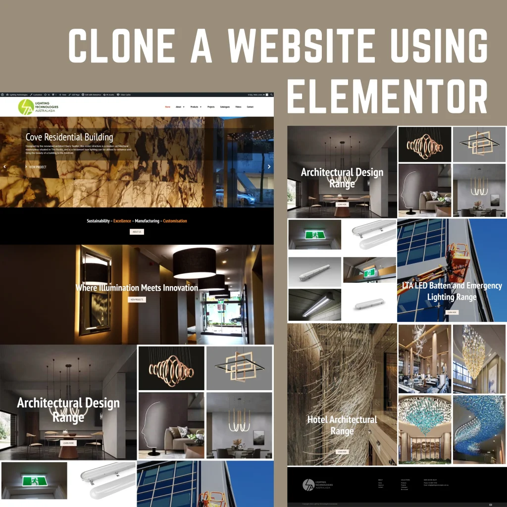 Cloning a Responsive WordPress Website Using Elementor Pro