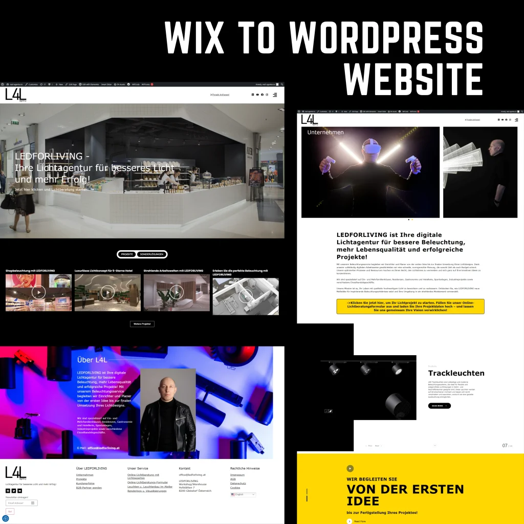 WIX to WordPress Website